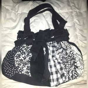 💌 5 for 15 - Cute Black & White Cotton Purse
